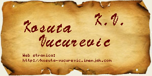 Košuta Vučurević vizit kartica